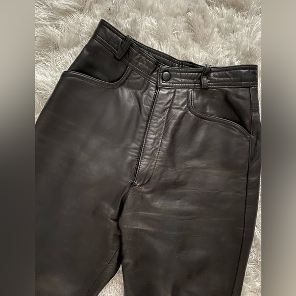 Vintage Danier Leather Straight leg pants - Picture 2 of 5